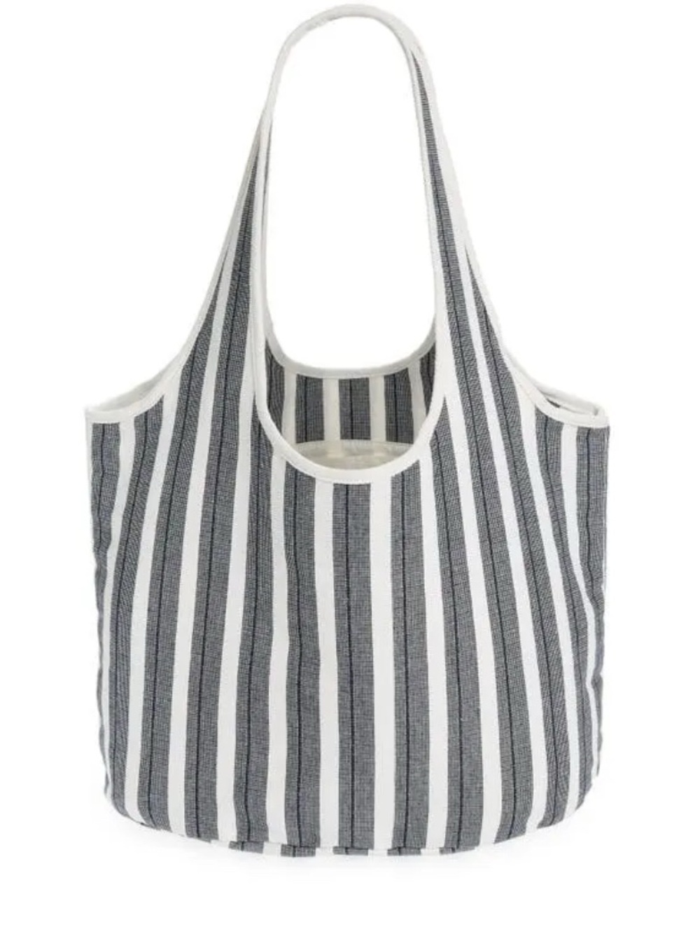NWT Madewell Striped Sicilia Tote in Black and White